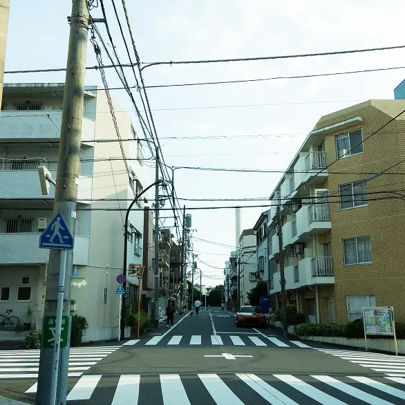 恵比寿南の閑静な住宅街