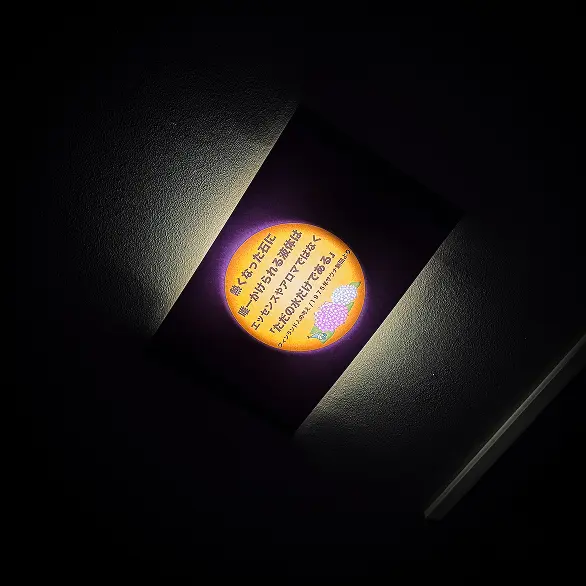 部屋の天井に書かれている名言